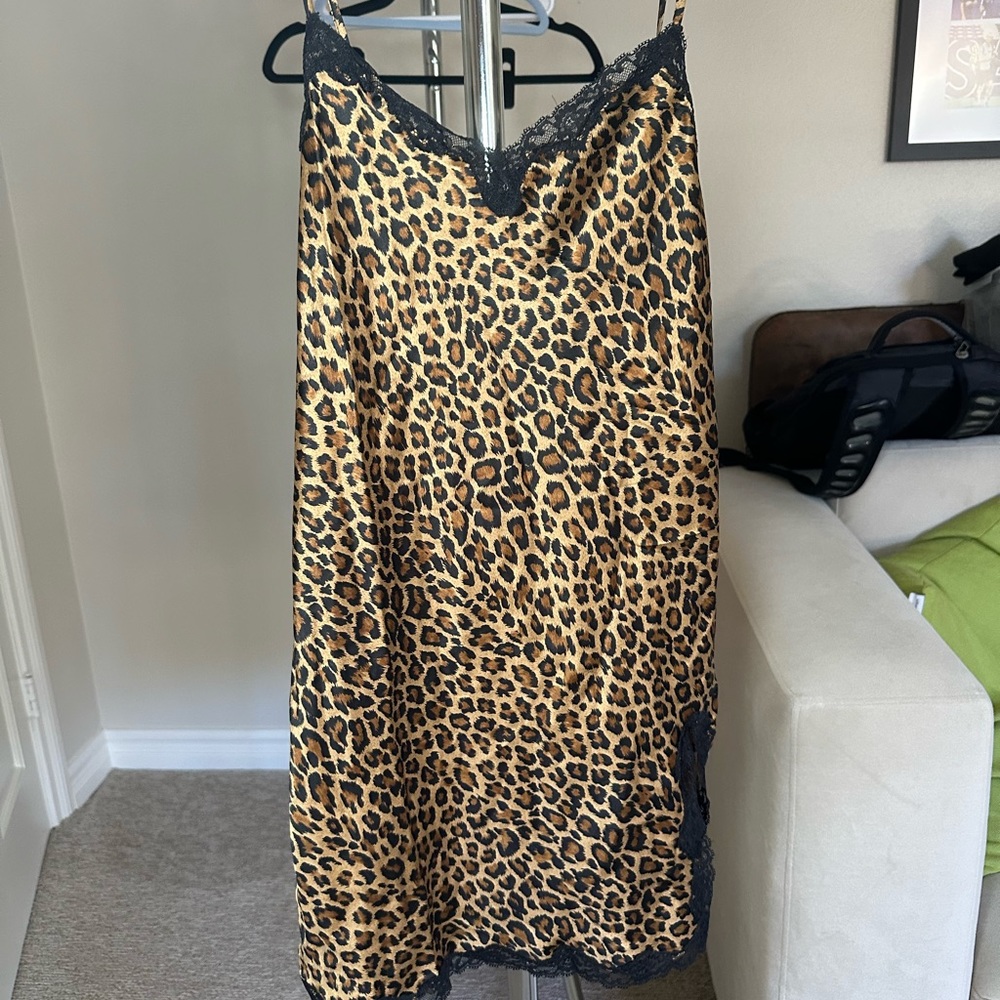Victoria’s Secret leopard print slip dress